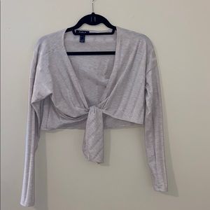 Long sleeve crop top